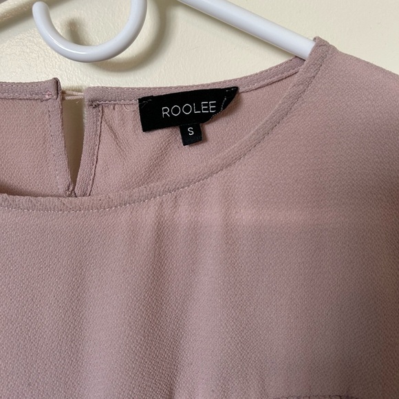 Blush pink blouse size small from roolee! Lightly worn but in perfect condition - Picture 3 of 3